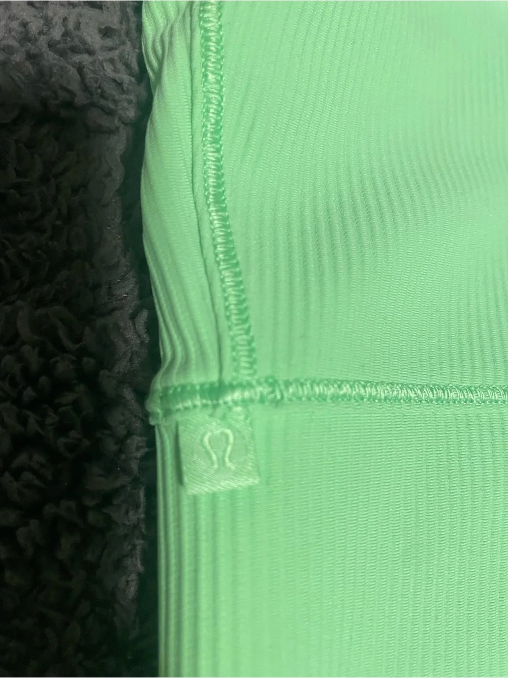 Lululemon Women's Ribbed Scoop Neck Crop Tank - Neon Green